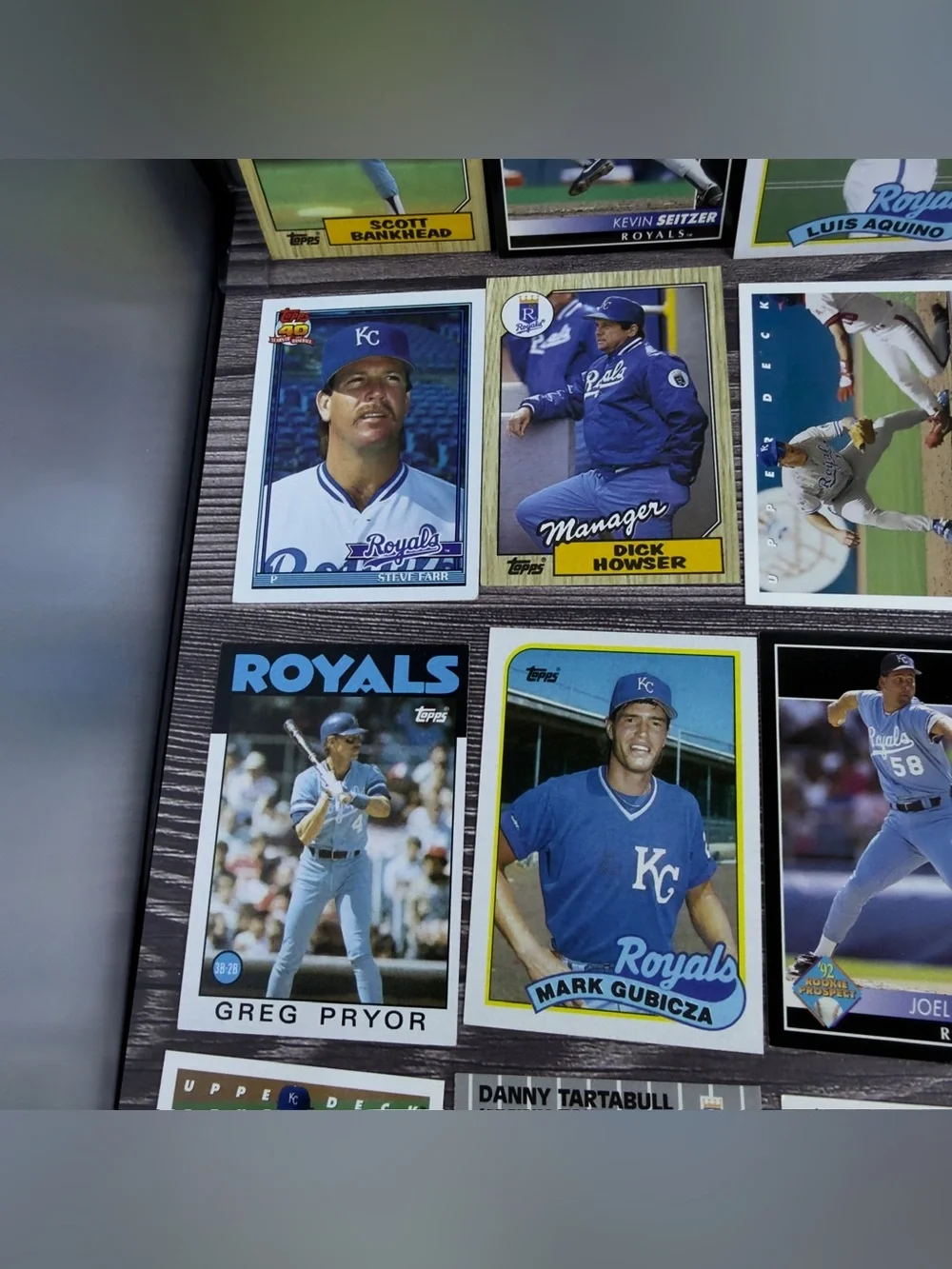 Kansas City Royals Card Lot of 24 Brett Saberhagen Tartabull +